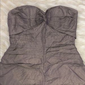 Taupe Long Body Hugging Mermaid Dress